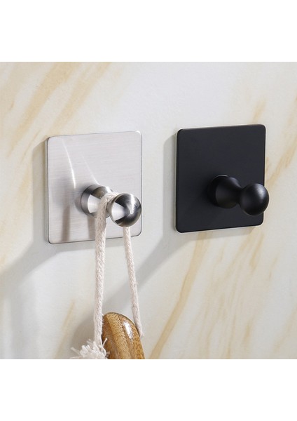 Yeni 5X5CM Siyah Kanca Banyo Mutfak Askısı Paslanmaz Çelik Duvar Kanca Tuşları Için Ceket Havlu Askısı Bornoz Askısı Banyo Donanım (Yurt Dışından)