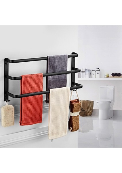 Tek Atış Banyo Havlu Çubuğu Banyo Havlusu Raf Tutucu Alüminyum Alaşımlı Havlu Askısı Depolama Dropshipping (Yurt Dışından) fiyatları