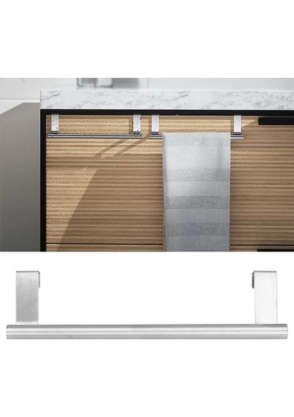 23CM 2 Adet 23CM 36CM Havlu Askısı Paslanmaz Çelik Asılı Havlu Askısı Hiçbir Yumruk Banyo Askısı Ev Otel Daire Için (Yurt Dışından)