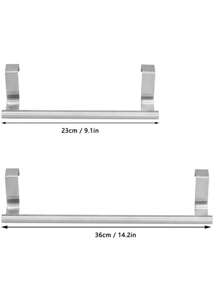 23CM 2 Adet 23CM 36CM Havlu Askısı Paslanmaz Çelik Asılı Havlu Askısı Hiçbir Yumruk Banyo Askısı Ev Otel Daire Için (Yurt Dışından) fırsatları