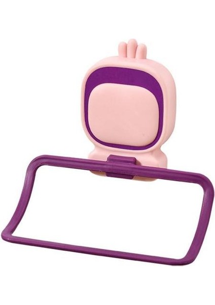 Mor Hijyen Havlu Askısı Su Geçirmez ve Neme Dayanıklı Kazara Takılmayı Önleyen Delikli Olmayan Havlu Halkası Sopa Sıkıca Havlu Kancası (Yurt Dışından)