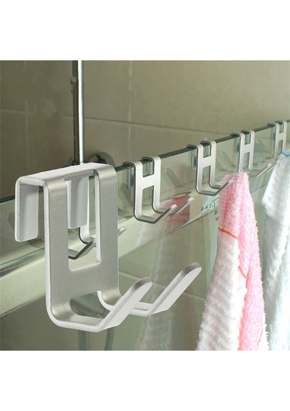 1 Adet 1 Adet Uzay Alüminyum Kapı Kanca H Şekli Asılı Mutfak Banyo Depolama Rafı Duş Havlu Çantası Sofra Organize Donanım (Yurt Dışından) fiyatları