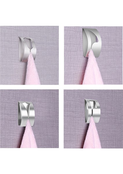 0101 Paslanmaz Çelik Kendinden Yapışkanlı Donanım Klip Kapı Arka Tek Asılı Elbise Kancası Tutucu Duvara Montaj Banyo Havlu Depolama Rafı (Yurt Dışından) indirimleri