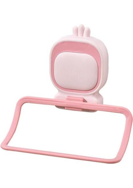 Pembe Su Geçirmez ve Neme Dayanıklı Delici Olmayan Ev Braketi Aksesuarları Nefes Alabilir Düz Renk Havlu Askısı Havalandırma (Yurt Dışından)
