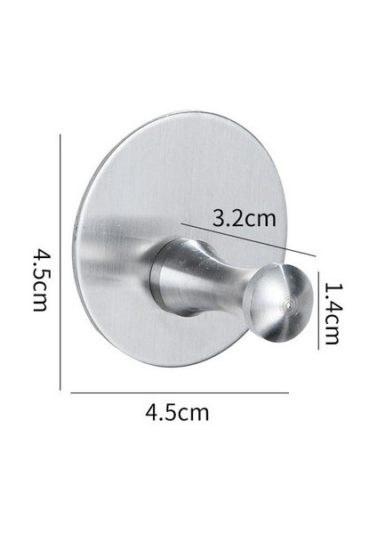 F1 304 Paslanmaz Çelik Kanca Mutfak Yaratıcı Kanca Süper Banyo Kancası Delme Çubuğu Kancası Havlu Kancası Banyo Havlu Tutucu (Yurt Dışından)