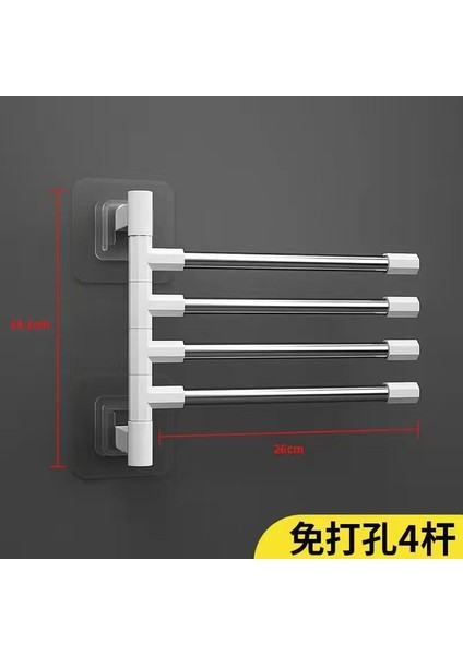 Stilleri 3 Banyo Havlu Askısı Dönebilen Havlu Tutucu Uzay Alüminyum 2/3/4/5-Bar Havlu Askısı Mutfak Rafı Kağıt Asılı Duvara Monte (Yurt Dışından)
