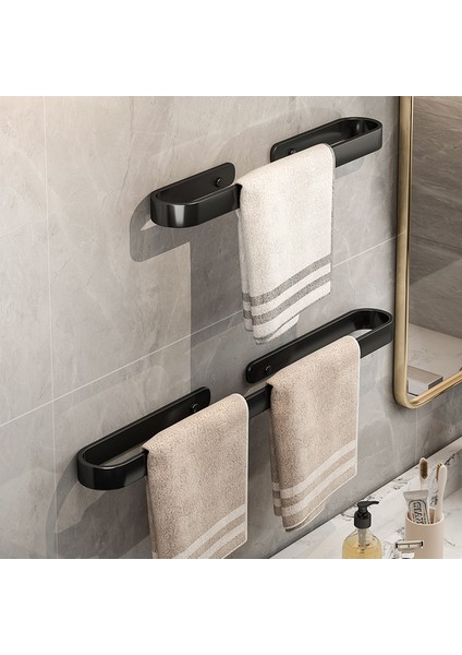 30 cm Havlu Rafları Alüminyum Alaşımlı Moda Basit Banyo Mutfak Askısı Havlu Çubuk Duvar Rafı Yerden Tasarruf Su Geçirmez Duvar Asılı Tip (Yurt Dışından) modelleri
