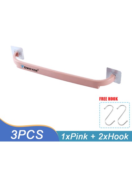 1 Pembe ve 2 Kanca Çok Fonksiyonlu Havlu Askıları Mutfak Delme Yok Kalınlaştırma ve Uzatma Basit Ayakkabı Rafları Depolama Rafları Banyo Accesorios (Yurt Dışından)