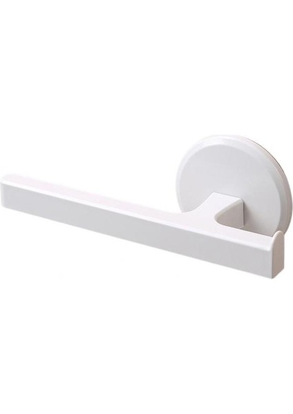 Beyaz Havlu Bar Havlu Askısı Banyo Için Çok Fonksiyonlu Yerden Tasarruflu Yumruksuz Iskandinav Tarzı Duvara Monte (Yurt Dışından)