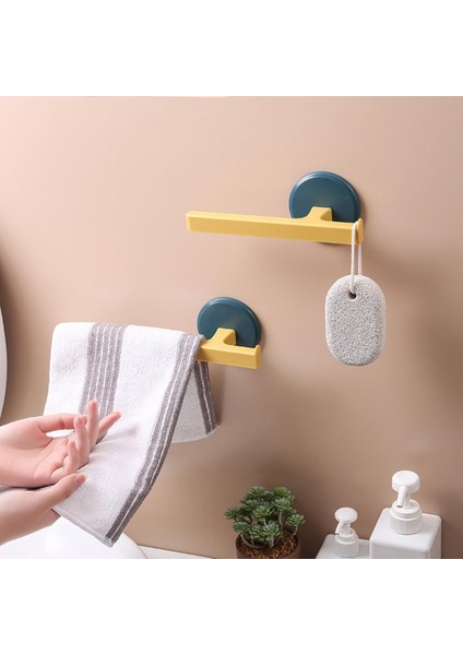 Beyaz Havlu Bar Havlu Askısı Banyo Için Çok Fonksiyonlu Yerden Tasarruflu Yumruksuz Iskandinav Tarzı Duvara Monte (Yurt Dışından) modelleri