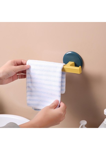 Beyaz Havlu Bar Havlu Askısı Banyo Için Çok Fonksiyonlu Yerden Tasarruflu Yumruksuz Iskandinav Tarzı Duvara Monte (Yurt Dışından) indirimleri