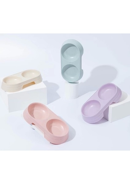 Çift Bölmeli Evcil Hayvan Mama Kabı modelleri