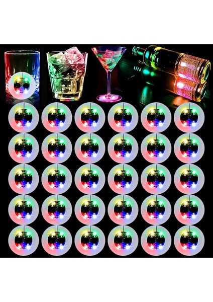 Işıklı Yapışkanlı Bardak Altı Aparatı Ledli 3 Modlu
