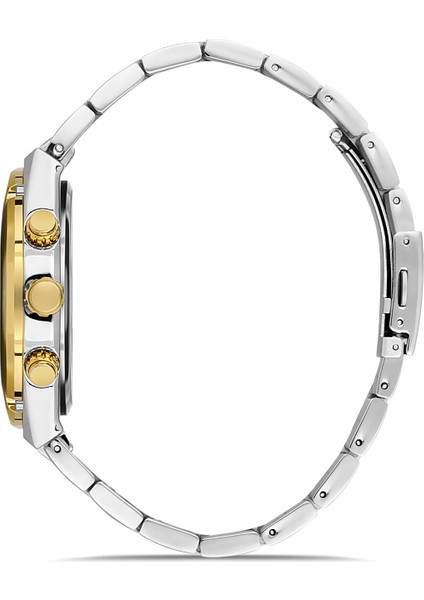 Davıd Guner Sarı Beyaz Kaplamalı Beyaz Kadranlı Erkek Kol Saati DG-8360GA-D1 fiyatları