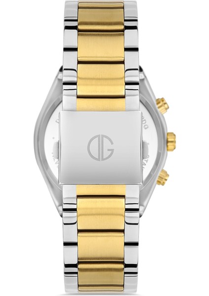 Davıd Guner Sarı Beyaz Kaplamalı Beyaz Kadranlı Erkek Kol Saati DG-8360GA-D1 modelleri