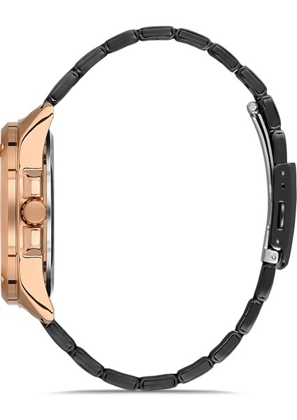 Davıd Guner Rose Siyah Kaplamalı Siyah Kadranlı Erkek Kol Saati DG-8306GA-R2 fiyatları