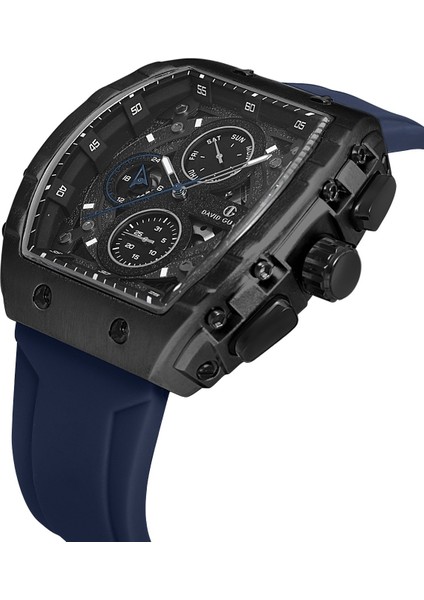 Davıd Guner Siyah Kaplamalı Siyah Kadranlı Erkek Kol Saati DG-8489GD-ZA2 modelleri