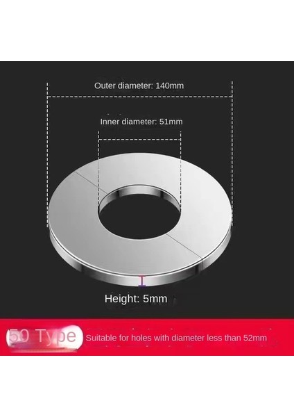 140X51MM 50 1 Adet Kendinden Yapışkanlı Paslanmaz Çelik Musluk Dekoratif Kapak Üçgen Vana Duvar Deliği Krom Kaplama Banyo Su Borusu Aksesuarları (Yurt Dışından)