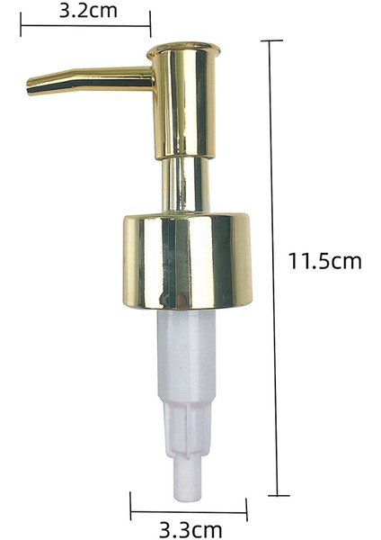 Altın 11.3x3.3cm Dıy Sabun Pompası Sıvı Losyon Dispenseri Yedek Kafa Kavanoz Tüp 28 Konu Standart Pompa Kapağı Kapağı Sıvı Sabunluk (Yurt Dışından)