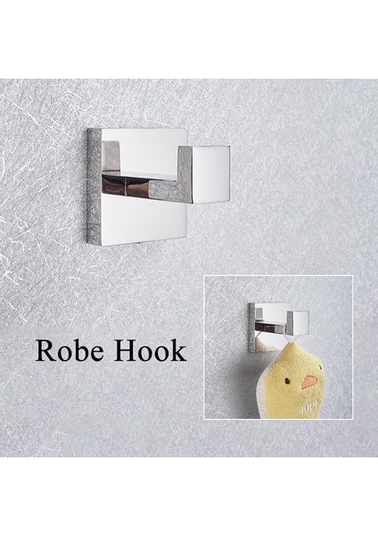 Krom A 50 Mat Siyah Banyo Havlu Askısı Bar Doku Kanca Tuvalet Askısı Duvara Montaj Paslanmaz Çelik Tuvalet Donanım Seti (Yurt Dışından)