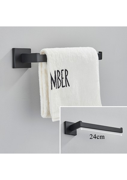 Krom A 50 Mat Siyah Banyo Havlu Askısı Bar Doku Kanca Tuvalet Askısı Duvara Montaj Paslanmaz Çelik Tuvalet Donanım Seti (Yurt Dışından) indirimleri