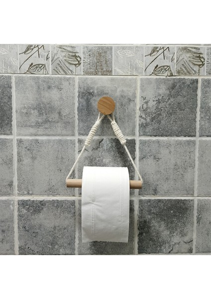 Kare Duvar Ahşap Kağıt Havlu Tutucu Raf Yatak Odası Oturma Odası Tuvalet Süsleme Elle Örgü Için Asılı Decoracion Del Hogar (Yurt Dışından)