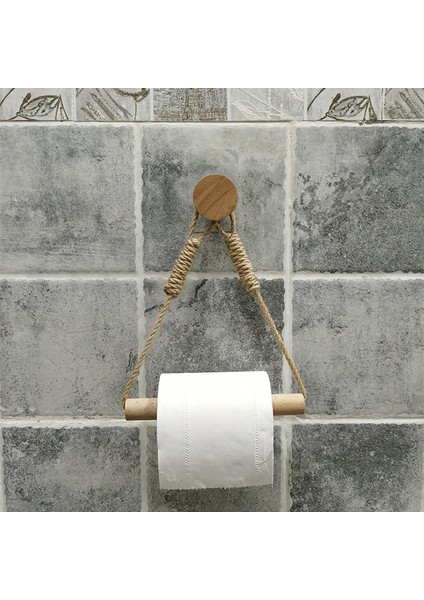 Kare Duvar Ahşap Kağıt Havlu Tutucu Raf Yatak Odası Oturma Odası Tuvalet Süsleme Elle Örgü Için Asılı Decoracion Del Hogar (Yurt Dışından)