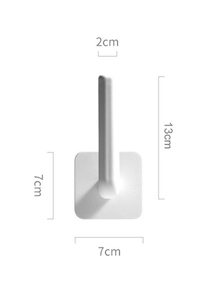 Plastik-05 Mutfak Kendinden Yapışkanlı Kanca Kabin Altında Kağıt Rulo Raf Tuvalet Havlu Askısı Doku Askısı Depolama Rafı Banyo Tuvalet Için (Yurt Dışından)