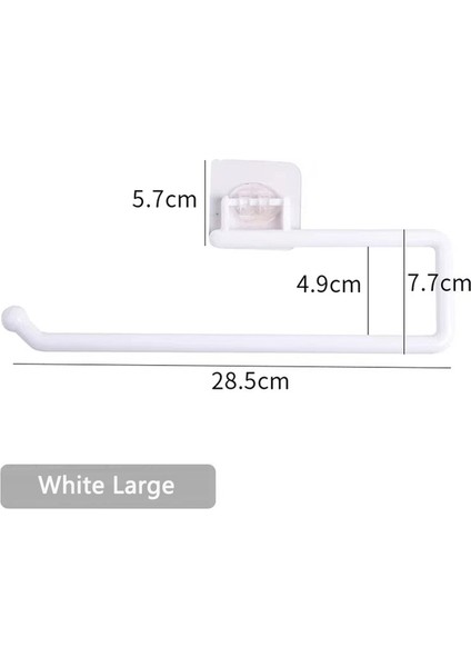 Beyaz Büyük Kağıt Havluluk Mutfak Organizatör Duvar Rafı Banyo Dekorasyon Mendil Tutucu Hepsi Ev Wc Tuvalet Depolama Aksesuarları (Yurt Dışından)