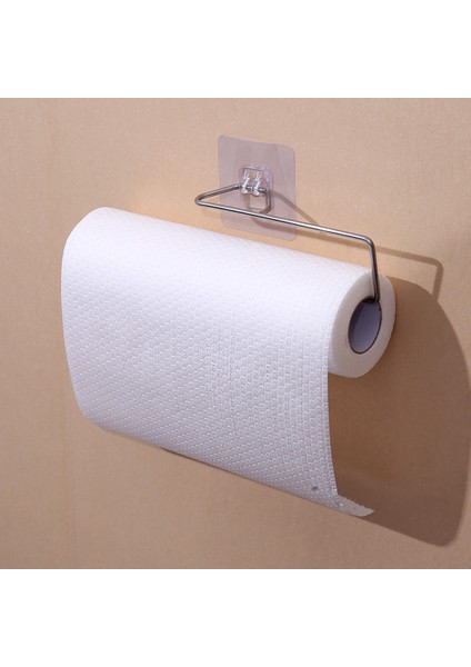 Paslanmaz Çelik-02 Mutfak Kendinden Yapışkanlı Kanca Altında Kabine Kağıt Rulo Raf Tuvalet Havlu Askısı Doku Askısı Depolama Rafı Banyo Tuvalet Için (Yurt Dışından) indirimleri