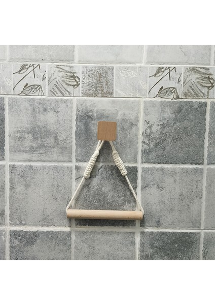 2 Adet Duvar Asılı Ahşap Kağıt Havlu Tutucu Raf Yatak Odası Oturma Odası Tuvalet Süsleme Elle Örgü Için Decoracion Del Hogar (Yurt Dışından)
