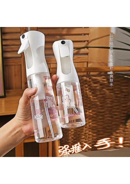 300ML Sürekli Boş Sprey Şişesi Mister Ultra Ince Sis Saç Şekillendirici Bitkiler Temizleme Salonları Yüz Kokuları Cilt Bakımı Sis Şişesi (Yurt Dışından)