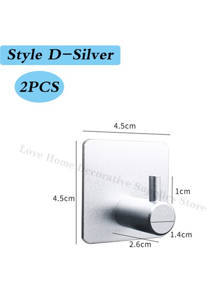 D-Hook Gümüş Uzatma Tuvalet Kendinden Yapışkanlı Kağıt Tutucu Paslanmaz Çelik Havluluk Lif Bar Rulo Doku Rafı Mutfak Banyo Aksesuarı (Yurt Dışından)