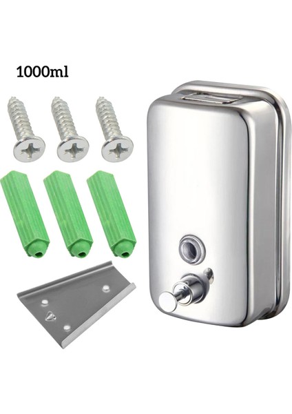 800ML 1000ML/800ML/500ML Paslanmaz Çelik Sabunluk Duvara Monte Sıvı Sabunluk Banyo Şampuanı Losyon Pompası El Temizleyici (Yurt Dışından) fırsatları