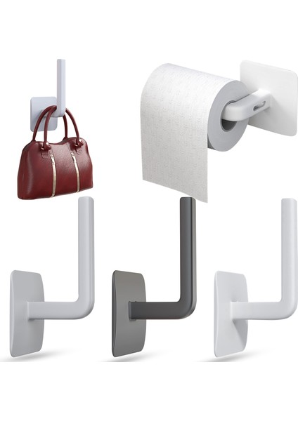 Siyah 1 Adet Mutfak Kendinden Yapışkanlı Aksesuarları Kabine Altında Kağıt Rulosu Raf Havlu Tutucu Doku Askısı Depolama Rafı Banyo Tuvalet (Yurt Dışından) fiyatları