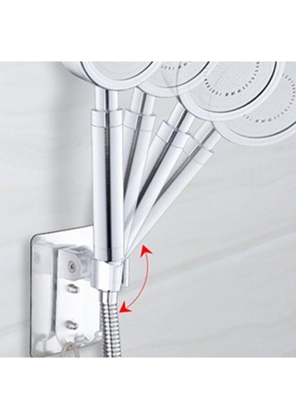 Gümüş Güçlü Yapıştırıcı 90° Alüminyum Duvar Jel Monteli Duş Başlığı Tutucu Ayarlanabilir Banyo Aksesuarları Stand Braketi (Yurt Dışından) indirimleri