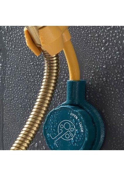 Sarı Yumruksuz Duş Braketi Duş Tutucu Duş Başlığı Sabitleme Braketi Ayarlanabilir Evrensel Braket Evrensel Vantuz (Yurt Dışından)