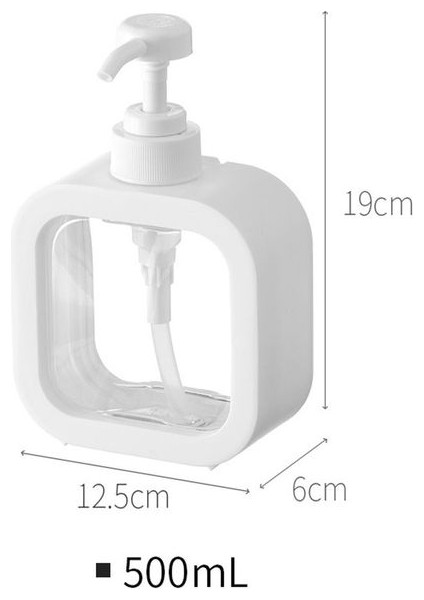 500ML 300/500ML Plastik Sabunluk Sıvı Pompa Konteyner Şampuan Duş Jeli Köpük Şişe Doldurulabilir Kullanışlı Ev Banyo Malzemeleri (Yurt Dışından)