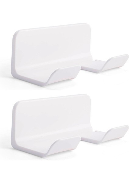 2 Adet Banyo Duvara Monte Saç Kurutma Makinesi Tutucu Depolama Rafı Kendinden Yapışkanlı Plastik Ev Tuvalet Organizasyon Rafları (Yurt Dışından)