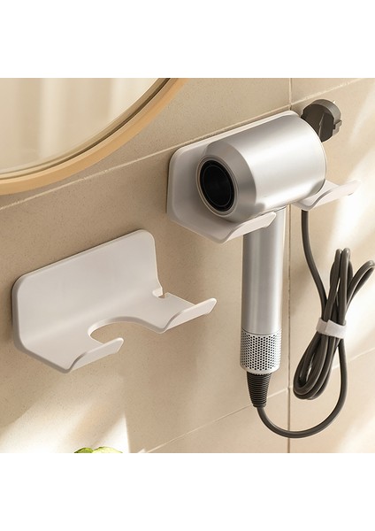 2 Adet Banyo Duvara Monte Saç Kurutma Makinesi Tutucu Depolama Rafı Kendinden Yapışkanlı Plastik Ev Tuvalet Organizasyon Rafları (Yurt Dışından) modelleri