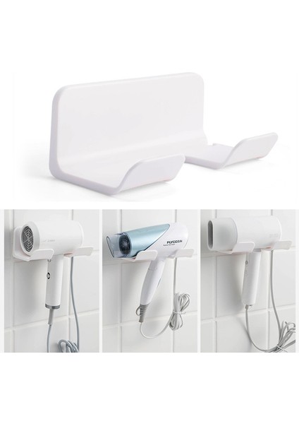 2 Adet Banyo Duvara Monte Saç Kurutma Makinesi Tutucu Depolama Rafı Kendinden Yapışkanlı Plastik Ev Tuvalet Organizasyon Rafları (Yurt Dışından) fırsatları