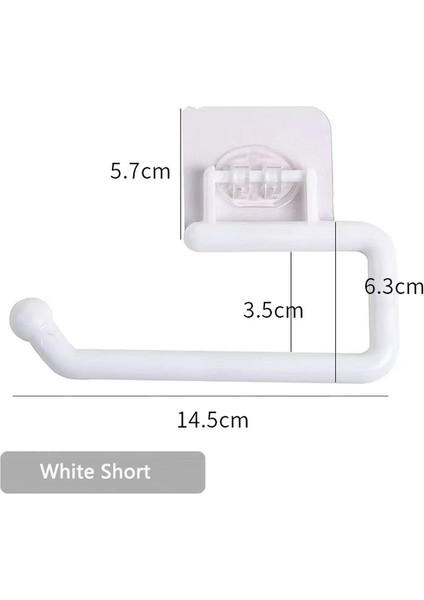 Beyaz Kısa Kağıt Havluluk Mutfak Organizatör Duvar Rafı Banyo Dekorasyon Mendil Tutucu Hepsi Ev Wc Tuvalet Depolama Aksesuarları (Yurt Dışından)