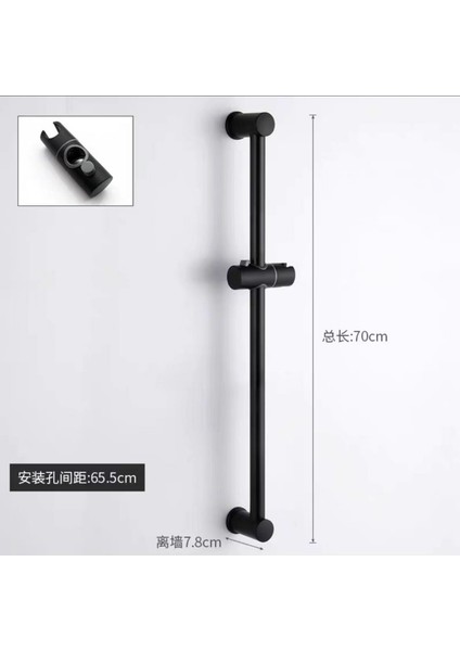 Gümüş 24MM Duş Tutucu Banyo Evrensel 24/25 mm Abs Plastik Duş Direği Slayt Raylı Çubuklar Ayarlanabilir Kelepçe Tutucu Braketi Değiştirme (Yurt Dışından)