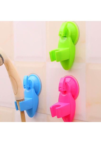 Haki Banyo Güçlü Takılabilir Duş Başlığı Tutucu Hareketli Braket Güçlü Emme Rainseat Chuck Tutucu Vantuz (Yurt Dışından)