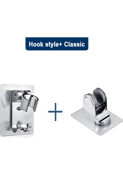 2 Adet Diğer Ayarlanabilir Duş Başlığı Tutucu Duvara Montaj Evrensel Duş Aksesuarları 7 Dönüşlü Ayarlanabilir Krom Banyo Braketi Montaj Yok (Yurt Dışından)