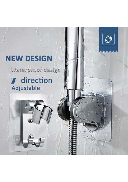 2 Adet Diğer Ayarlanabilir Duş Başlığı Tutucu Duvara Montaj Evrensel Duş Aksesuarları 7 Dönüşlü Ayarlanabilir Krom Banyo Braketi Montaj Yok (Yurt Dışından) fiyatları