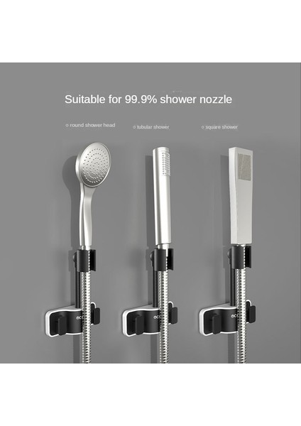 Beyaz Duş Tutucu Ayarlanabilir Duş Başlığı Tutucu Duvar Standı Punch-Free 360° Braket Taban Desteği Douche Banyo Aksesuarı (Yurt Dışından) fiyatları