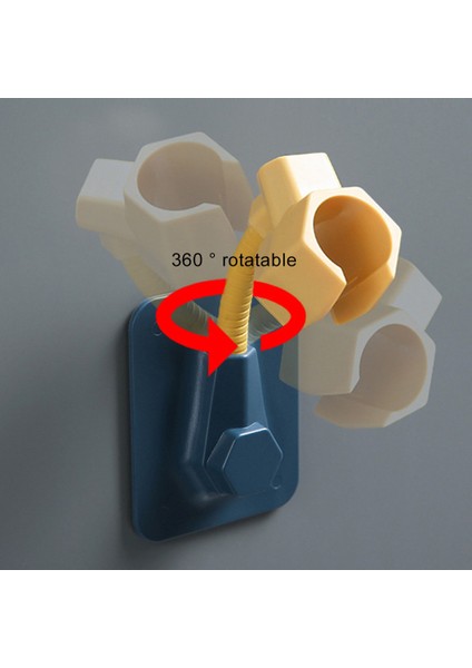 Mavi Sarı Ayarlanabilir Duvara Monte Banyo Duş Başlığı Taban Tutucu Döner Braket Duş Başlığı Tutucu Standı (Yurt Dışından) modelleri