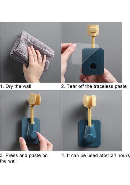 Mavi Sarı Ayarlanabilir Duvara Monte Banyo Duş Başlığı Taban Tutucu Döner Braket Duş Başlığı Tutucu Standı (Yurt Dışından) indirimleri