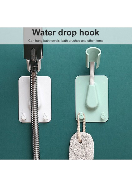 Rastgele Renk 1 Adet 360 Duş Başlığı Tutucu Ayarlanabilir Kendinden Yapışkanlı Duş Başlığı Braketi Duvara Montaj 2 Kanca Standı Spa Banyo Evrensel Abs 1 Adet (Yurt Dışından)